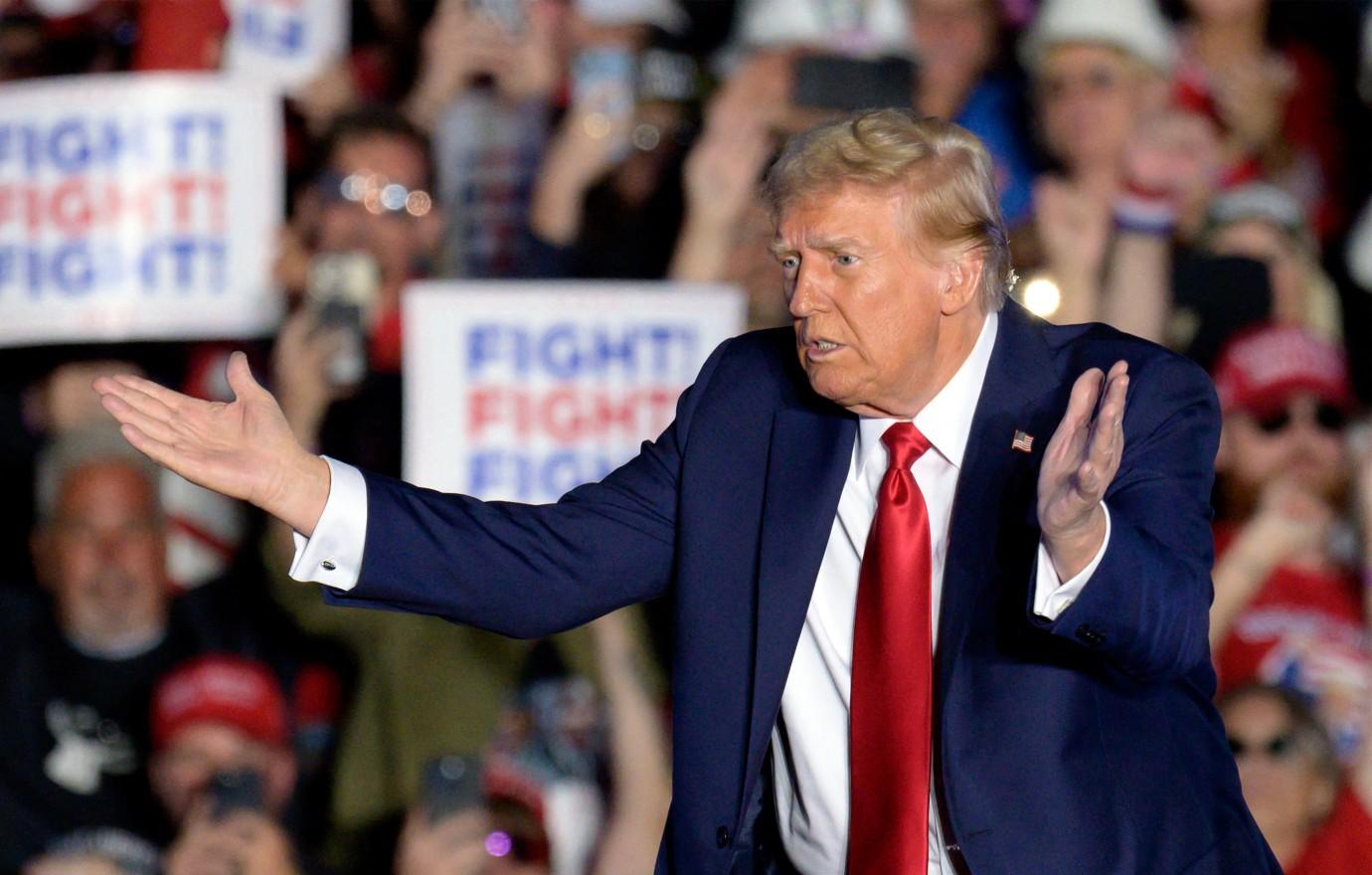 donald trump supporter interrupts rally unfair joe biden end campaign