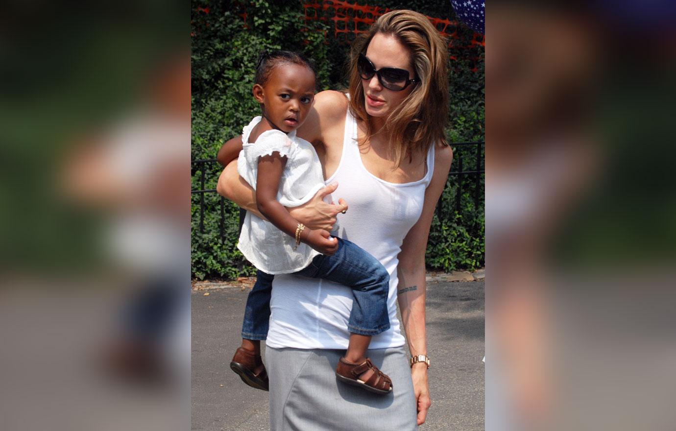 angelina jolie brad pitt kids through the years