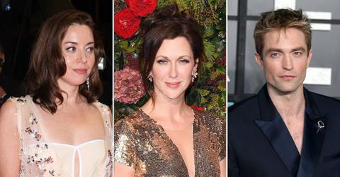 Split photo of Aubrey Plaza, Margo Stilley, and Robert Pattinson.