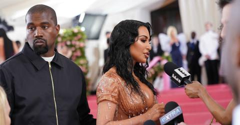 Kim Kardashian and Kanye west at the Costume Institute Benefit celebrating the opening of Camp: Notes on Fashion, Arrivals, The Metropolitan Museum of Art