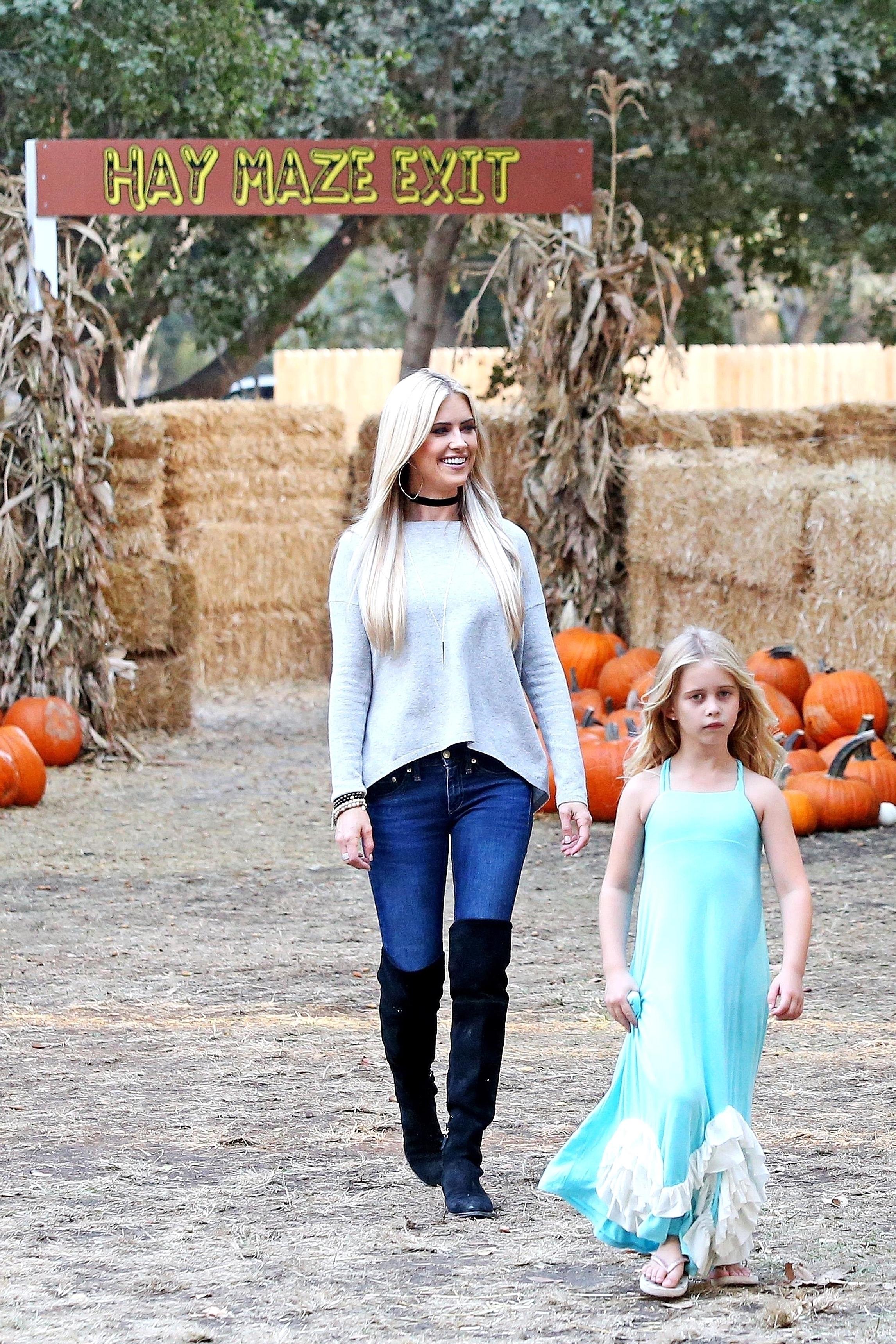 *EXCLUSIVE* Christina El Moussa and her little Pumpkin Patch Kids get ready for Halloween