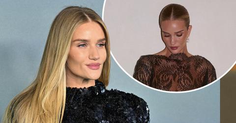 Image of Rosie Huntington-Whiteley wore a daring look during Paris Fashion Week.