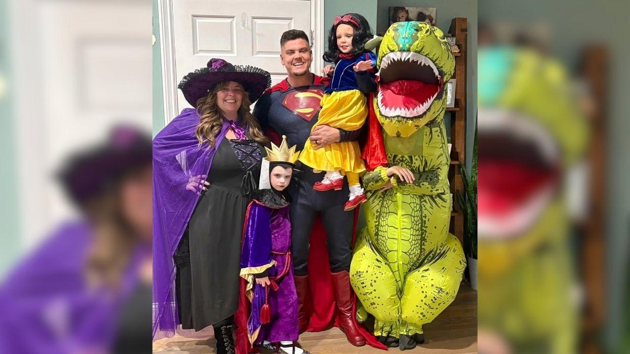 Image of Tyler Baltierra reflected on navigating adoption challenges while raising his three younger daughters.