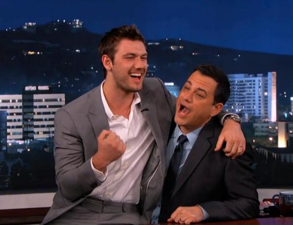 Alex Pettyfer and Jimmy Kimmel