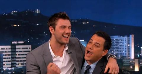 Alex Pettyfer and Jimmy Kimmel
