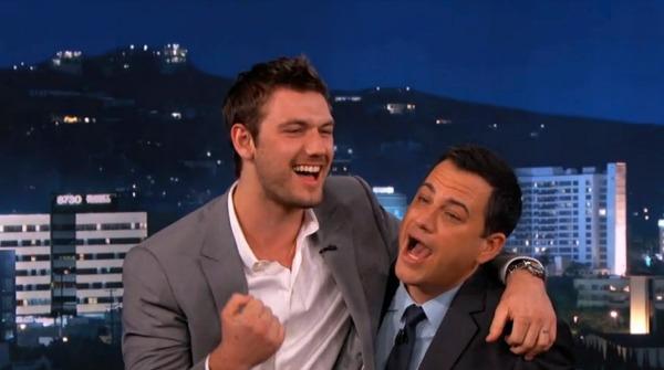 Alex Pettyfer and Jimmy Kimmel