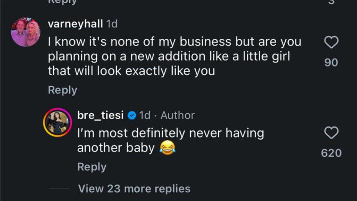 Photo of Bre Tiesi revealed that she was done having children with Nick Cannon.