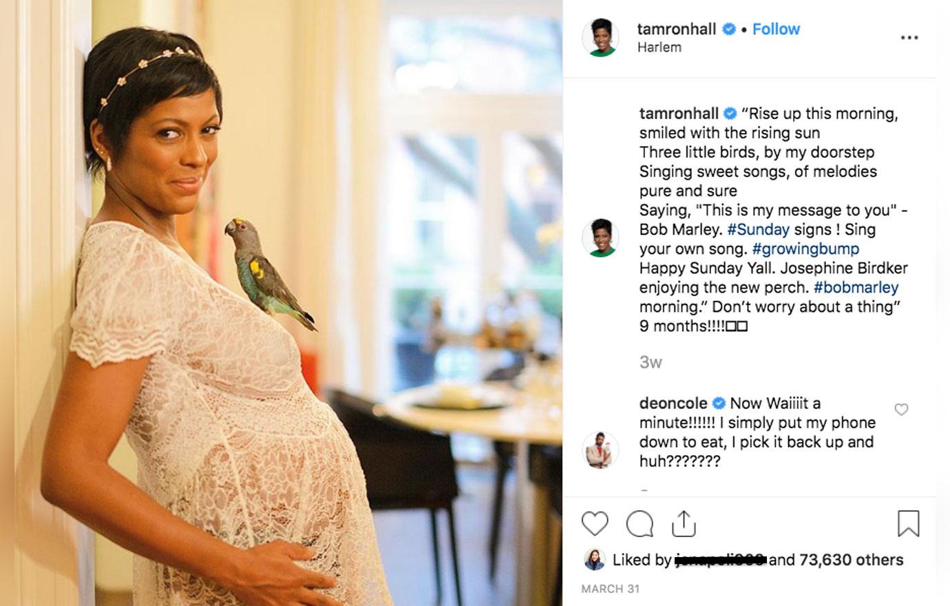 Tamron Hall Welcomes First Baby Moses At