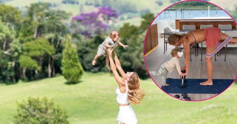 Photo of Gisele Bündchen with son