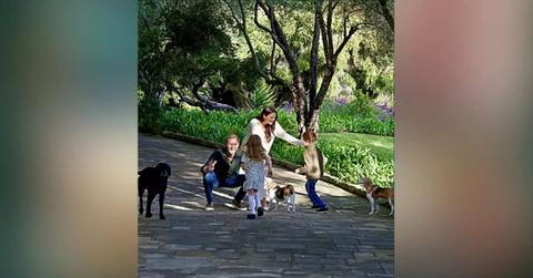 meghan markle prince harry accused photoshopping kids  christmas card