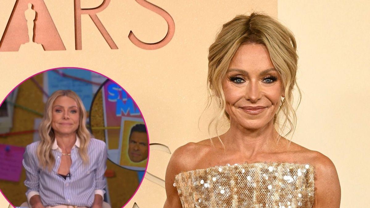 Image of Kelly Ripa poked fun at herself and the unusual size of her feet before claiming she made the wrong choice professionally. 