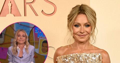 Image of Kelly Ripa poked fun at herself and the unusual size of her feet before claiming she made the wrong choice professionally.