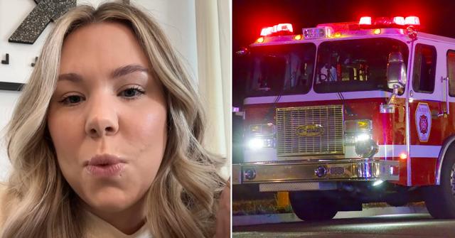 teen mom kailyn lowry interrupts podcast firefighters arrive home pp