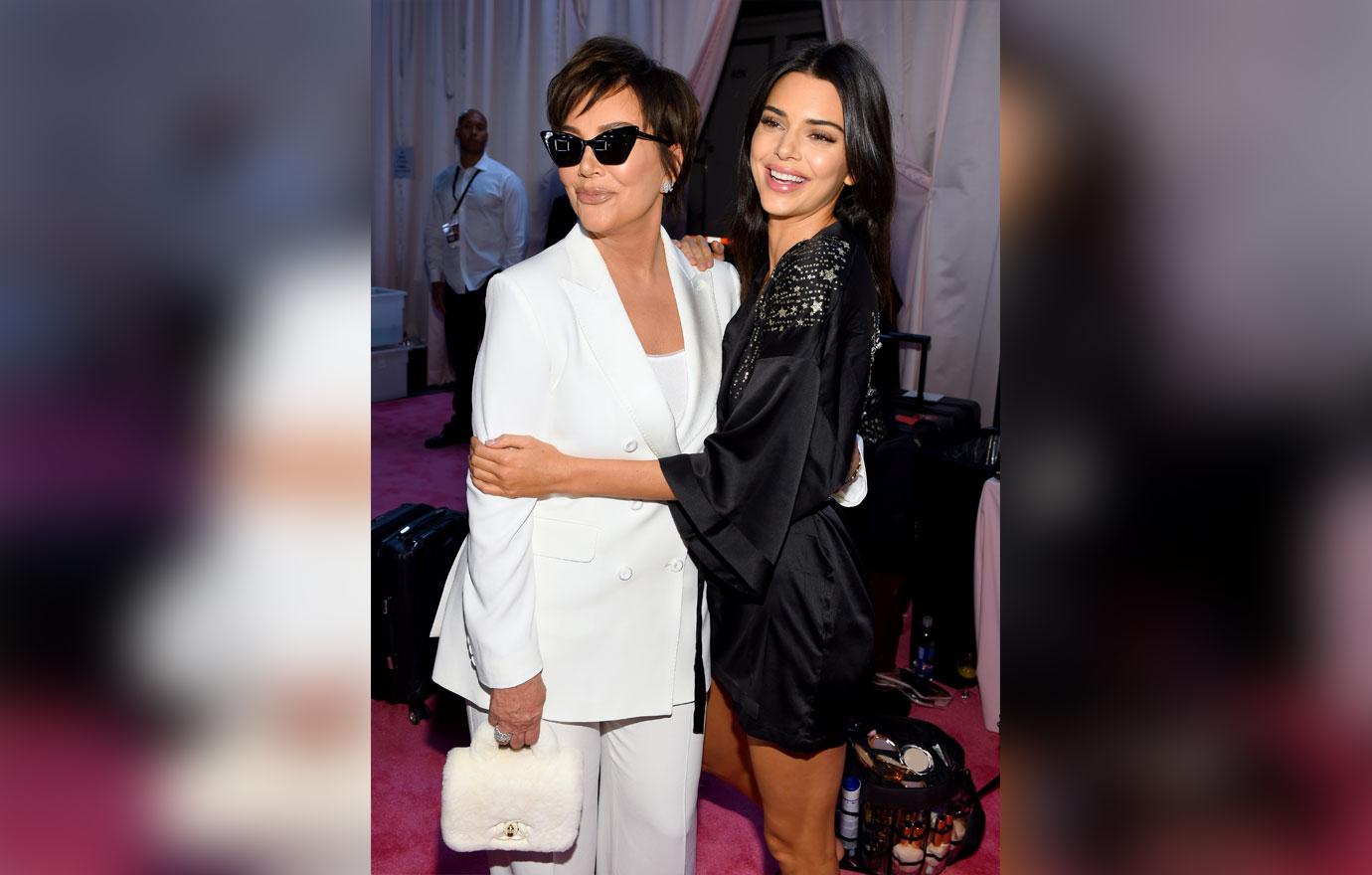 Kris Jenner Supports Kendall VS Fashion Show 2