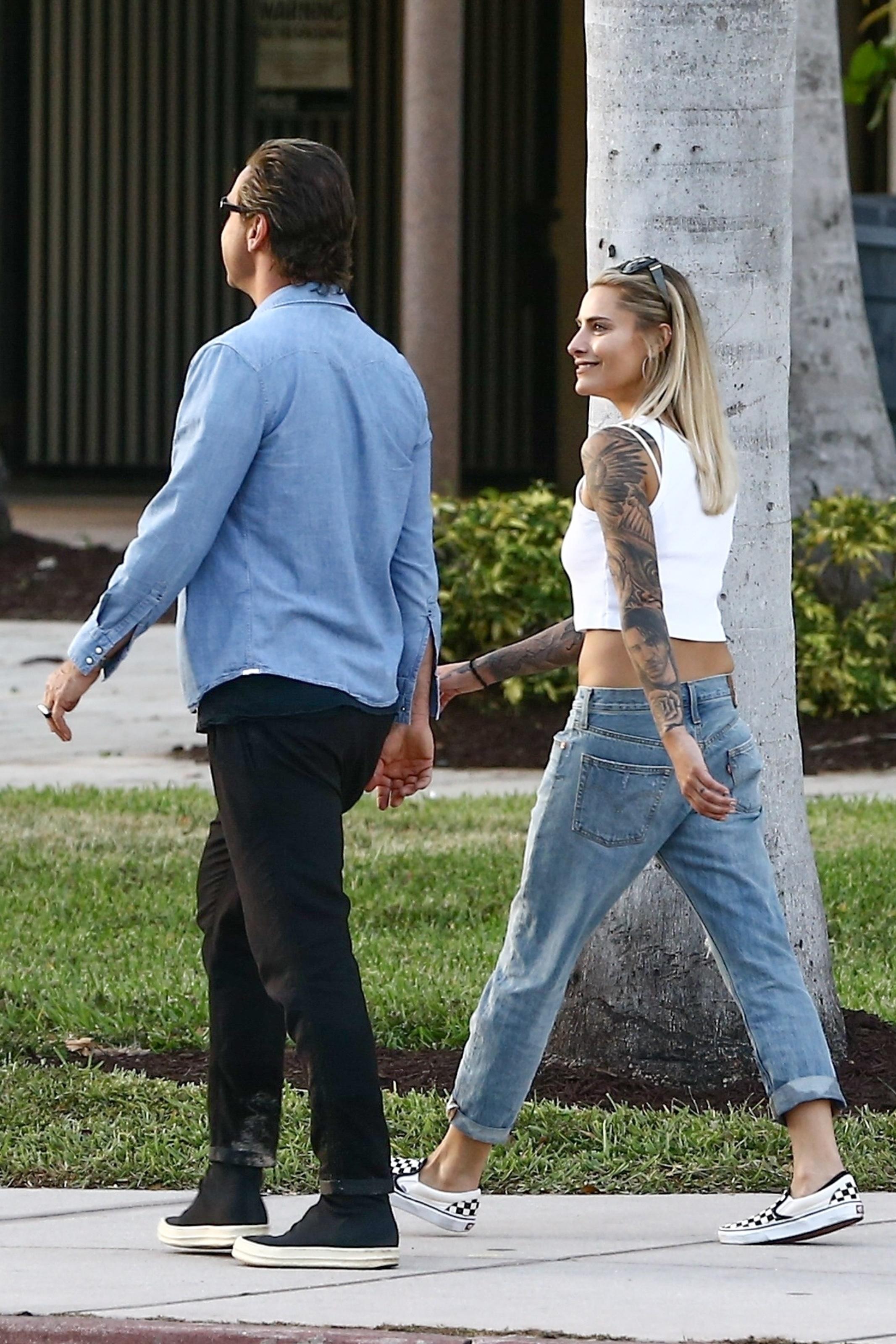 *EXCLUSIVE* Gavin Rossdale and girlfriend Sophia Thomalla pack on the PDA in Miami