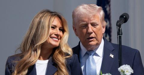 Photo of Donald Trump and Melania Trump.
