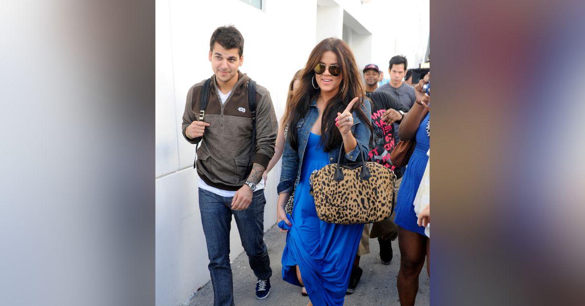 rare photo rob kardashian shared sister kim