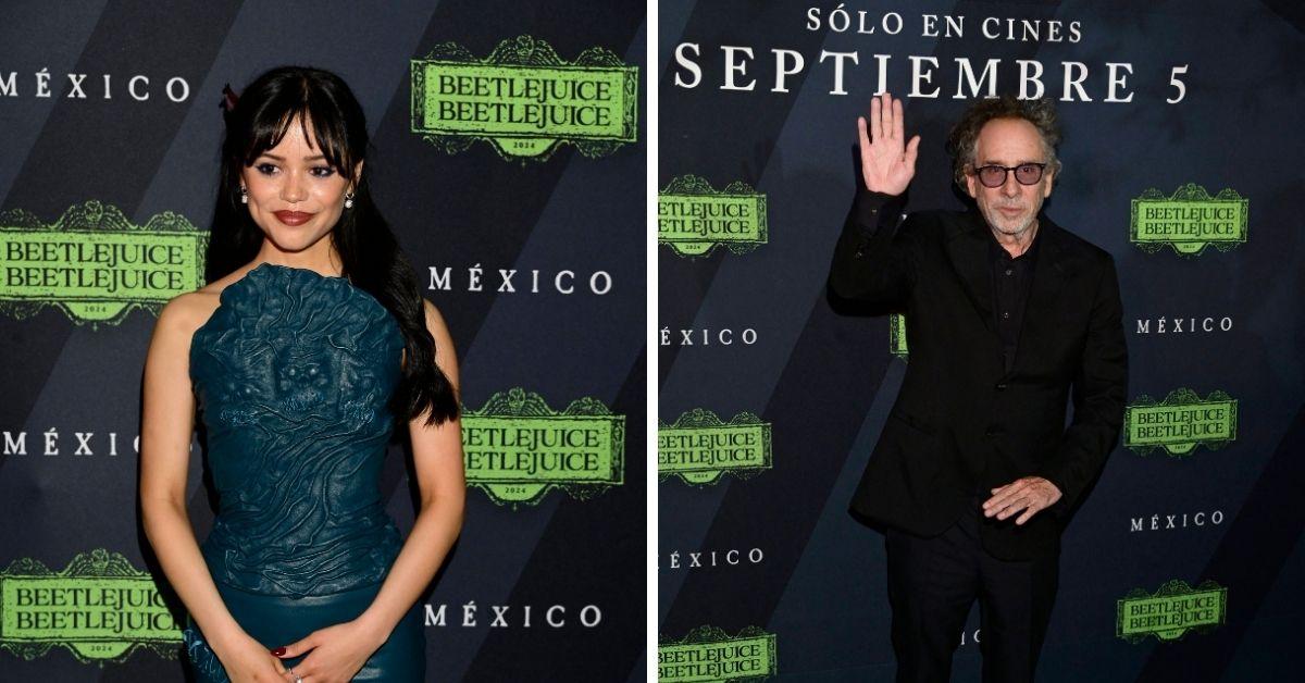 Photo of Jenna Ortega and Tim Burton