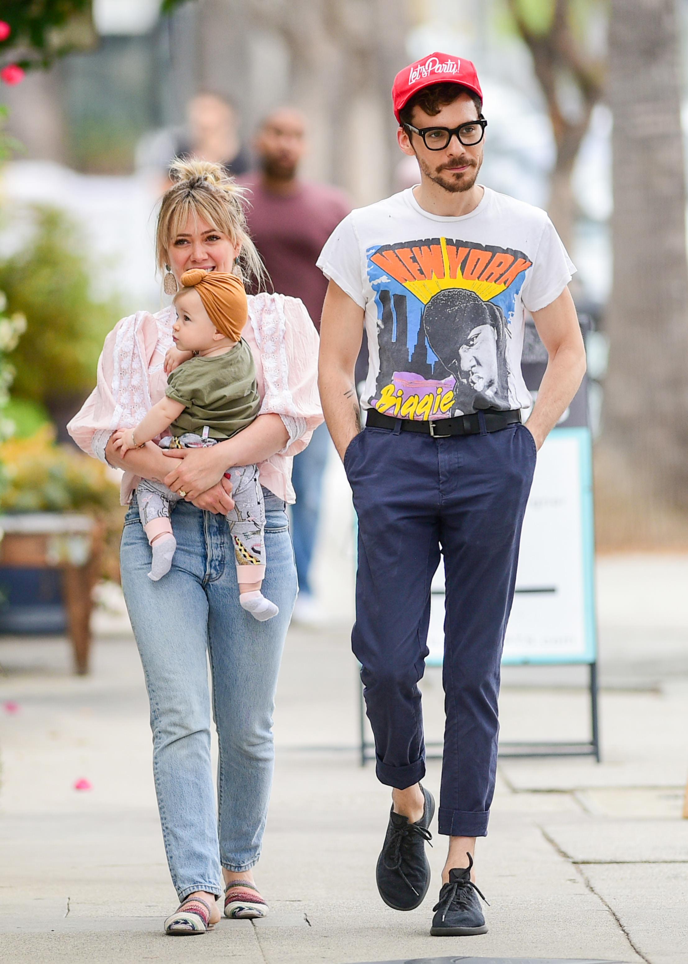 Hilary Duff & Matthew Koma & Daughter Banks