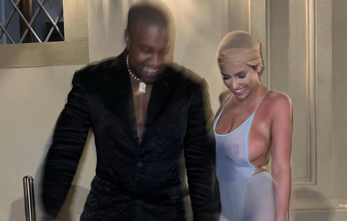 Kanye Wests Wife Wears See-Through Catsuit On Italian Night
