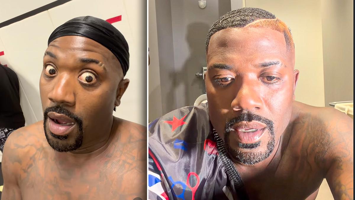 Split photo of Ray J.