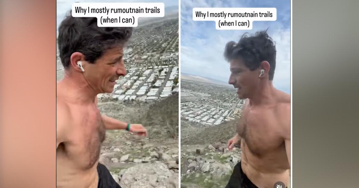 Photo of Matt Gutman ended 2025 by posting a shirtless video of himself running around the Lykken trail.