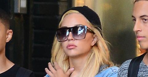 Amanda Bynes talks on her phone while out and about with friends in SoHo, NYC