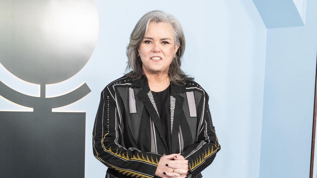 Image of Rosie O’Donnell referenced Donald Trump throughout her monologues. 