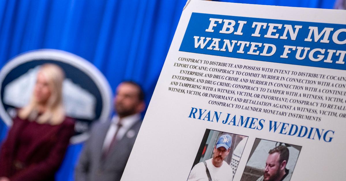 Image of Ryan Wedding remains on the run amid serious murder and drug charges.