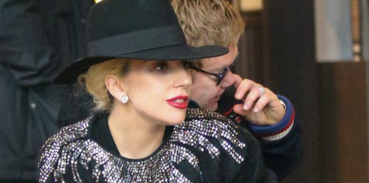 Exclusive&#8230; Premium: Lady Gaga &amp; Sir Elton John Team Up For Shopping At Burberry