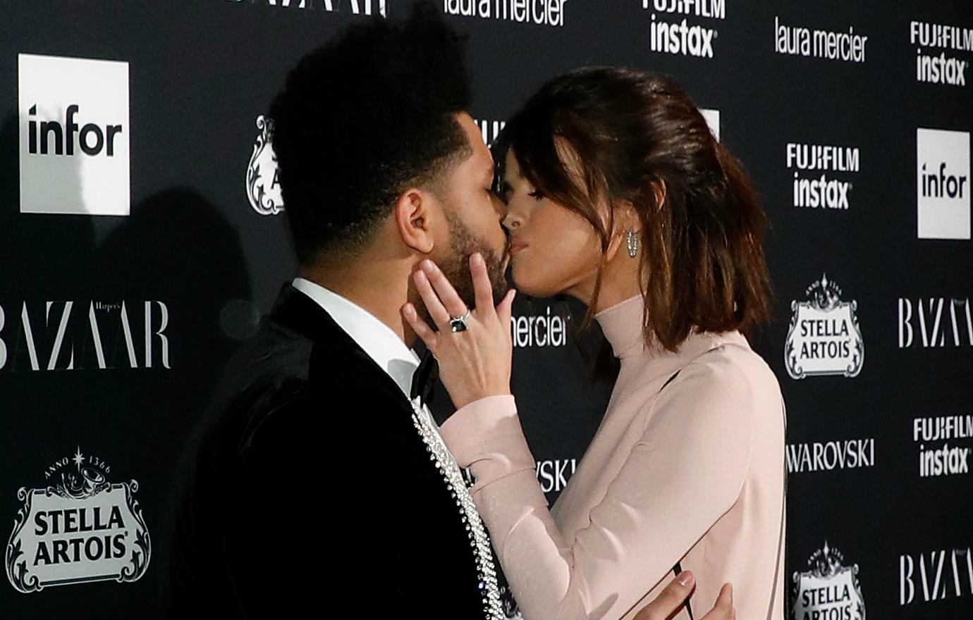 Selena Gomez and The Weeknd Second Red Carpet Appearance - Selena Gomez,  The Weeknd at BAZAAR Icons