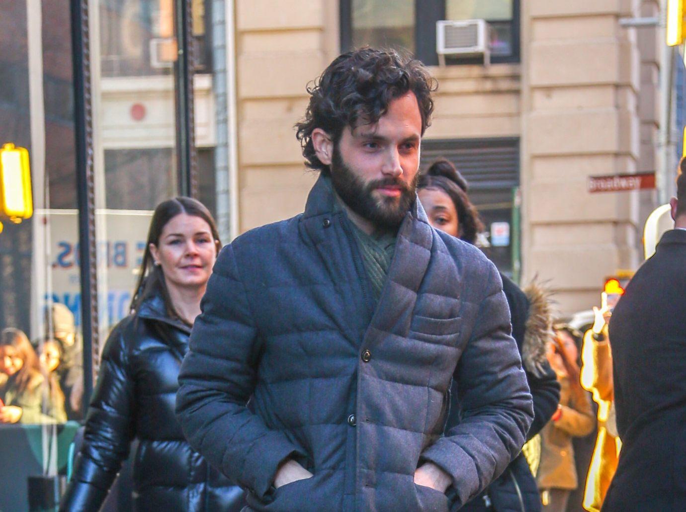 penn badgley unexpected way bonded stepson  after struggling