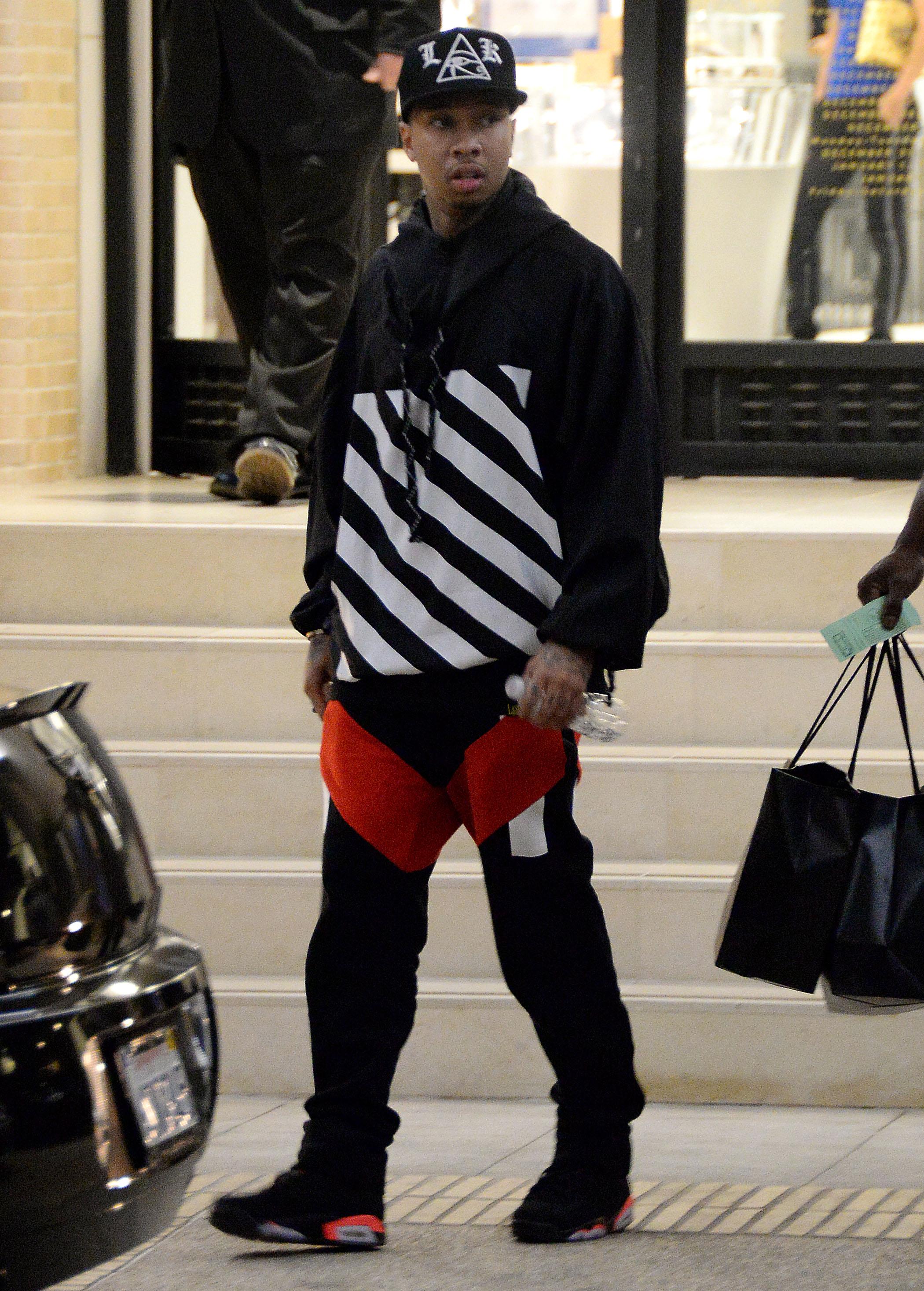 Tyga goes shopping at Barneys New York***NO DAILY MAIL SALES***