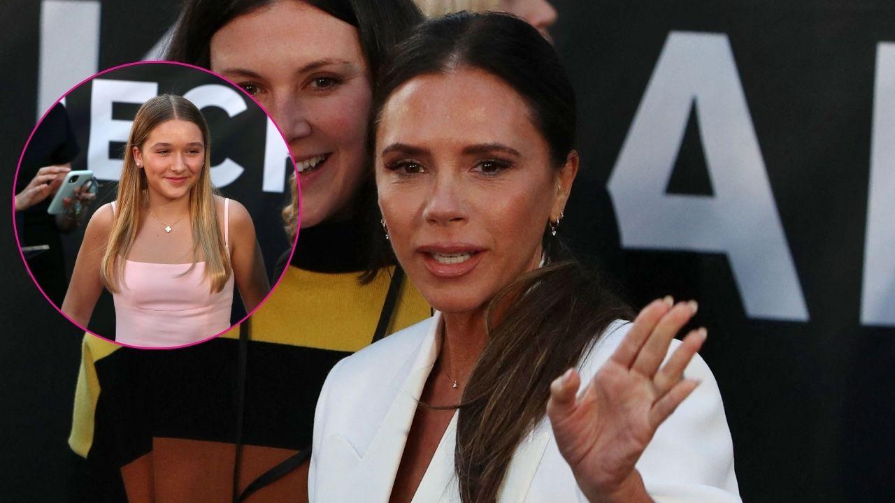Image of Victoria Beckham revealed Harper pleaded over school makeup ban.