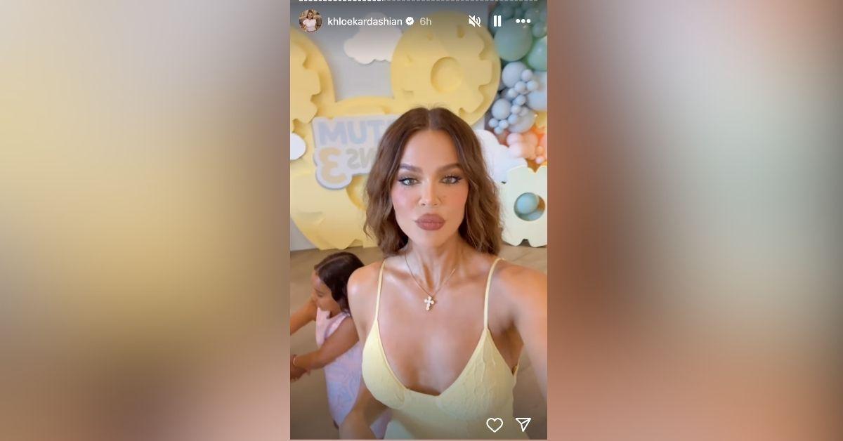image of The mom-of-two wore a tight yellow dress that showed off her curves.