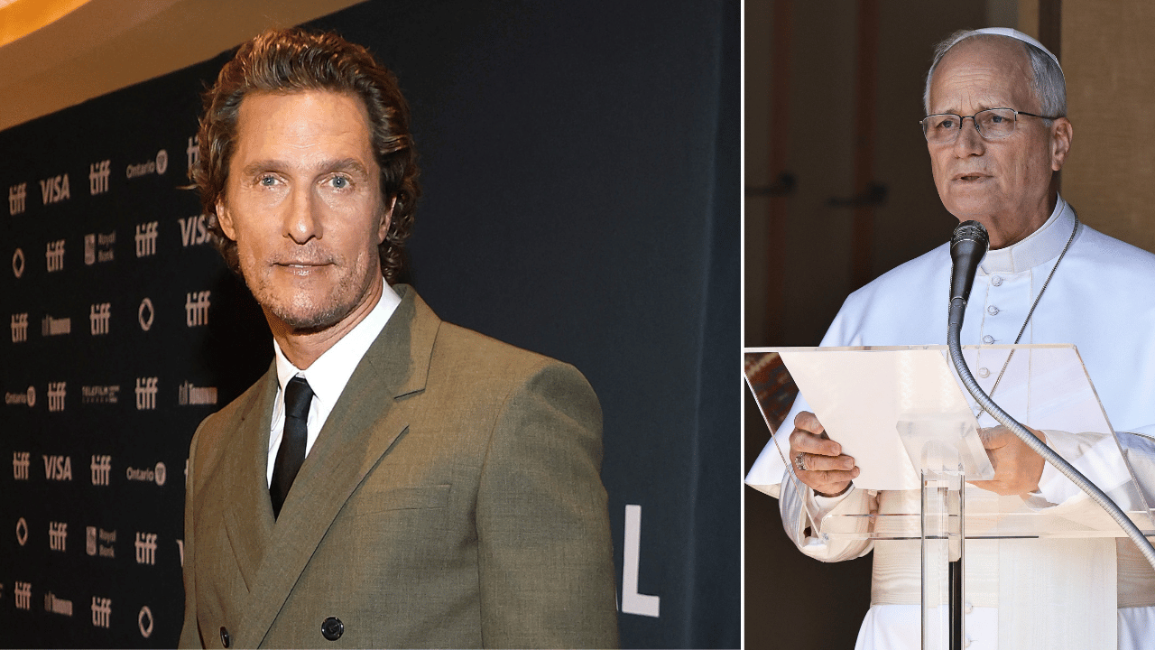 Matthew McConaughey;Pope Leo XIV 