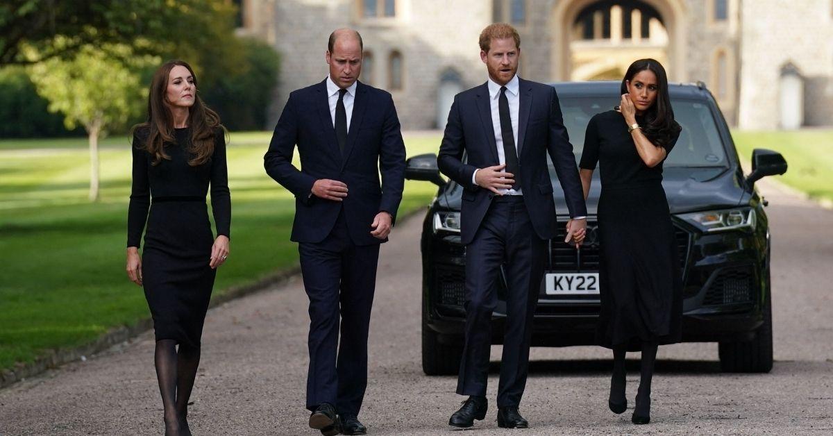 Photo of Prince Harry, Prince William, Kate Middleton and Meghan Markle