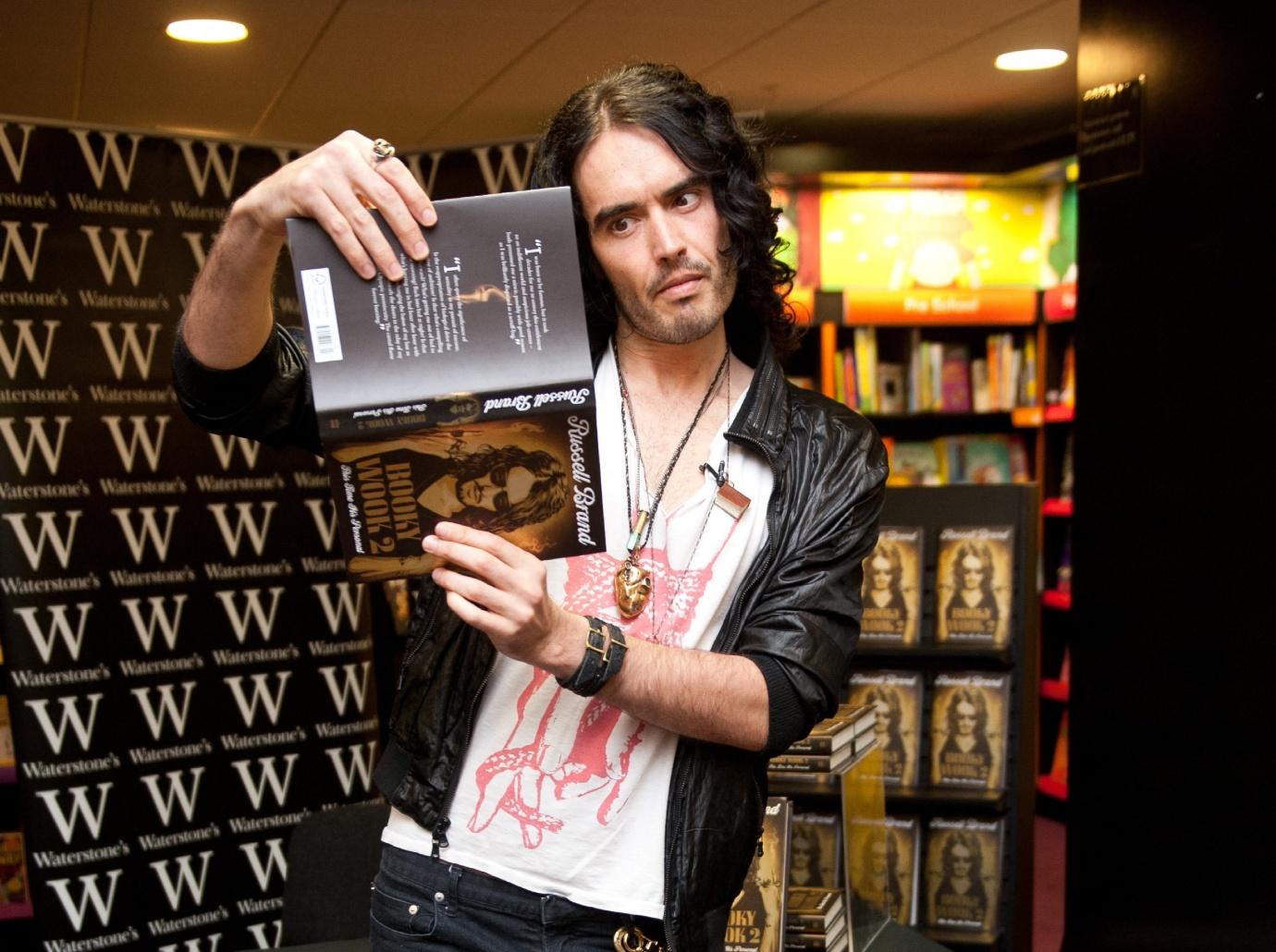 russell brand exposed himself woman workplace joked radio show