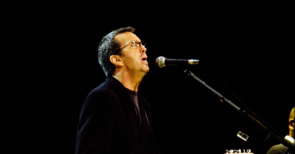 image of Fan-recorded footage showed Clapton pausing after finishing his song 'Cocaine' before unexpectedly leaving the stage instead of performing his planned encore.