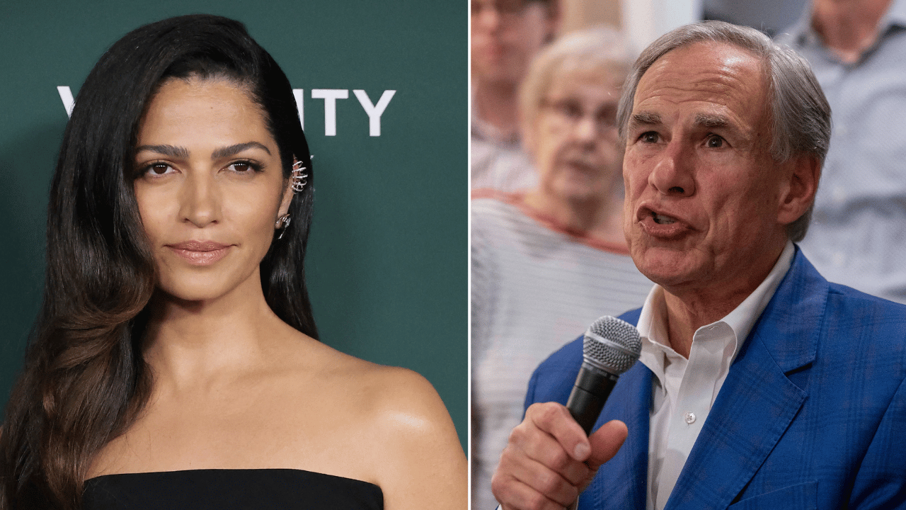 Camila Alves; Greg Abbott