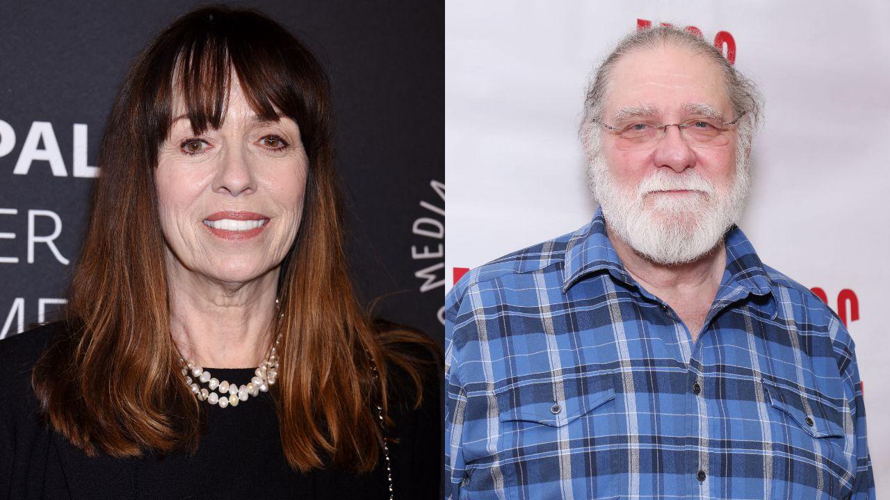 Split image of Mackenzie Phillips and Richard Masur.