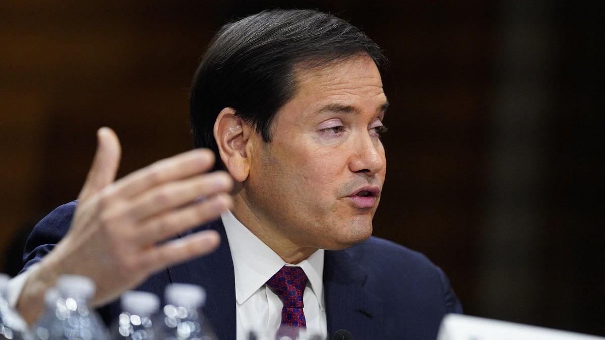 image of Marco Rubio went viral for DJing a wedding. 
