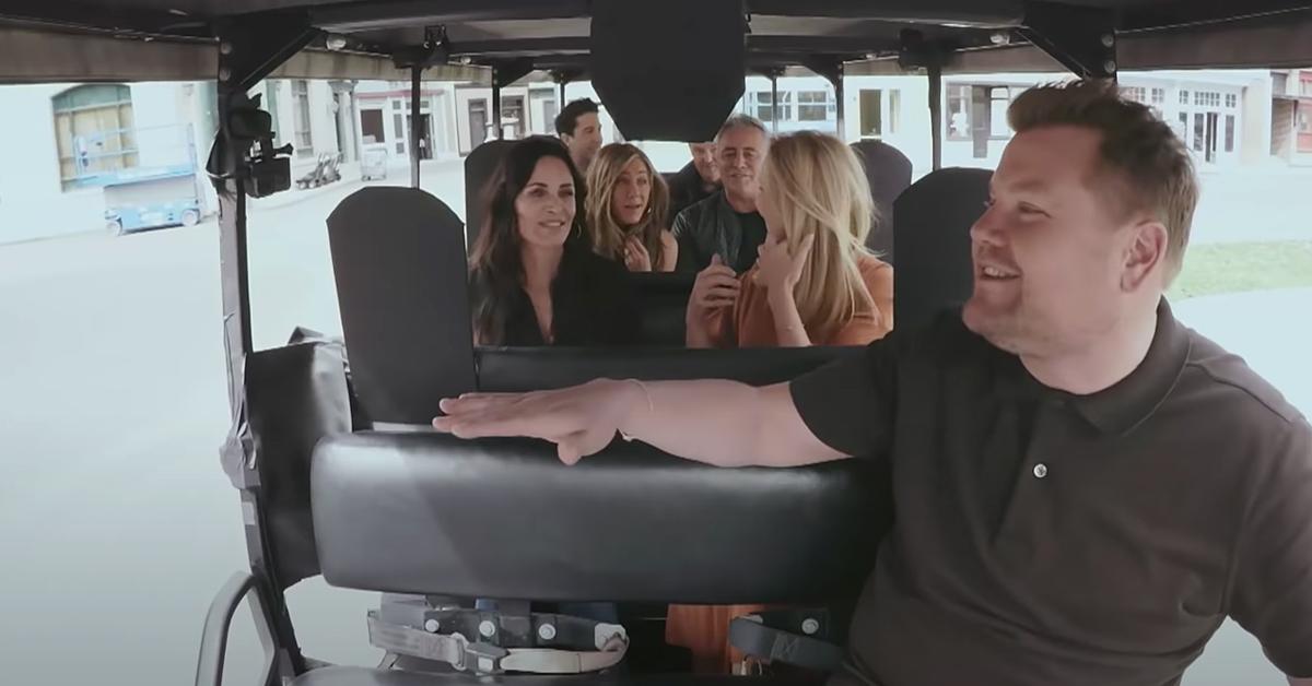 friends cast join james corden for carpool karaoke segment