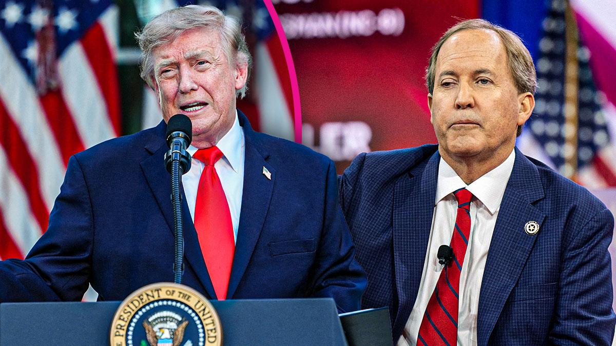 Donald Trump and Ken Paxton
