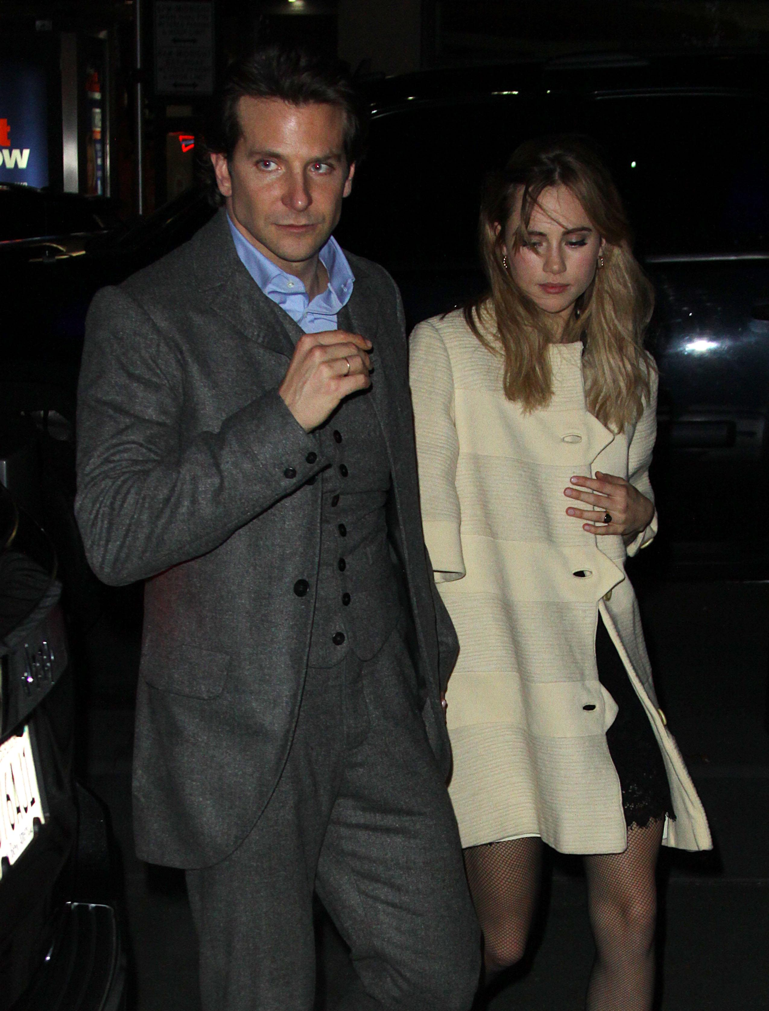 EXCLUSIVE: Bradley Cooper and Suki Waterhouse at &#8216;The Elephant Man&#8217; opening afterparty in NYC