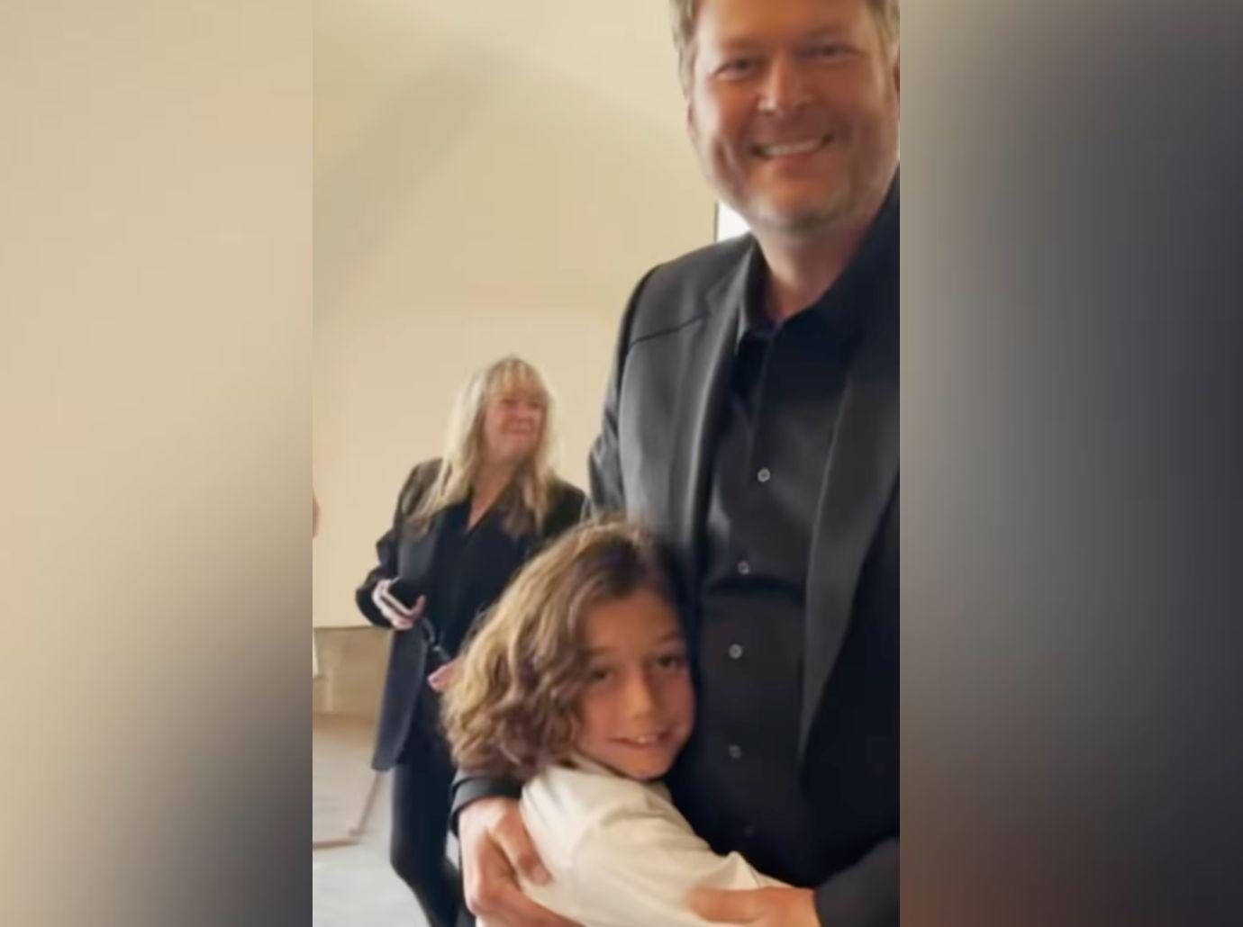 blake shelton close bond gwen stefani kids