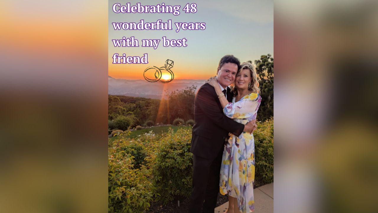 image of Donny Osmond regularly pays tribute to Debbie Glenn.