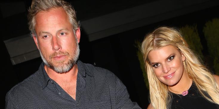 Jessica Simpson and her husband Eric Johnson enjoy a date night out as they go to The Nice Guy lounge in Los Angeles., CA