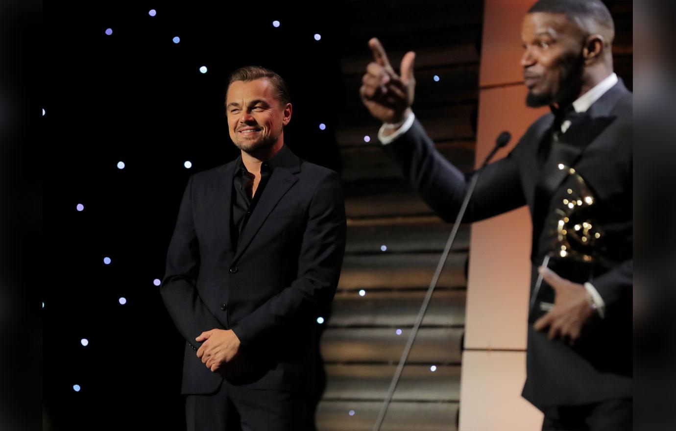 Leonardo DiCaprio Presents Jamie Foxx With Award At ABFF