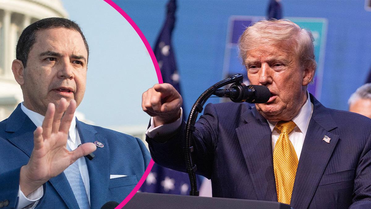 Composite photo of Henry Cuellar and Donald Trump.